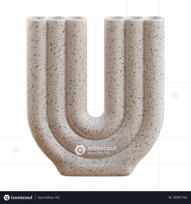 Modern Ceramic Vase  3D Icon