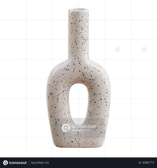 Modern Ceramic Vase  3D Icon