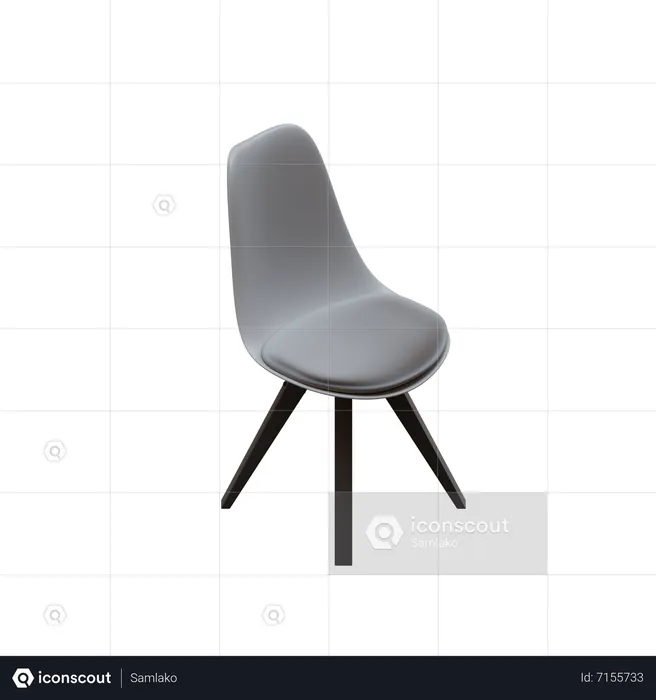 Modern Dining Chair  3D Icon