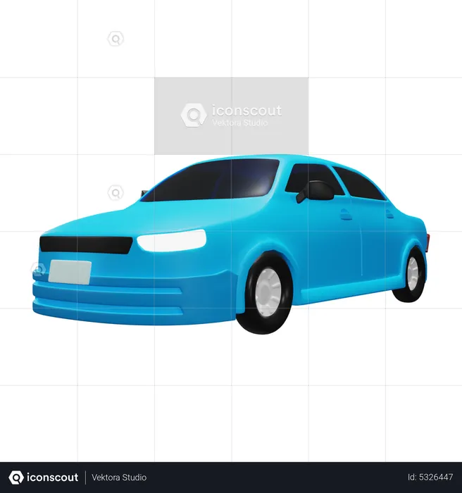 Modernes Auto  3D Icon