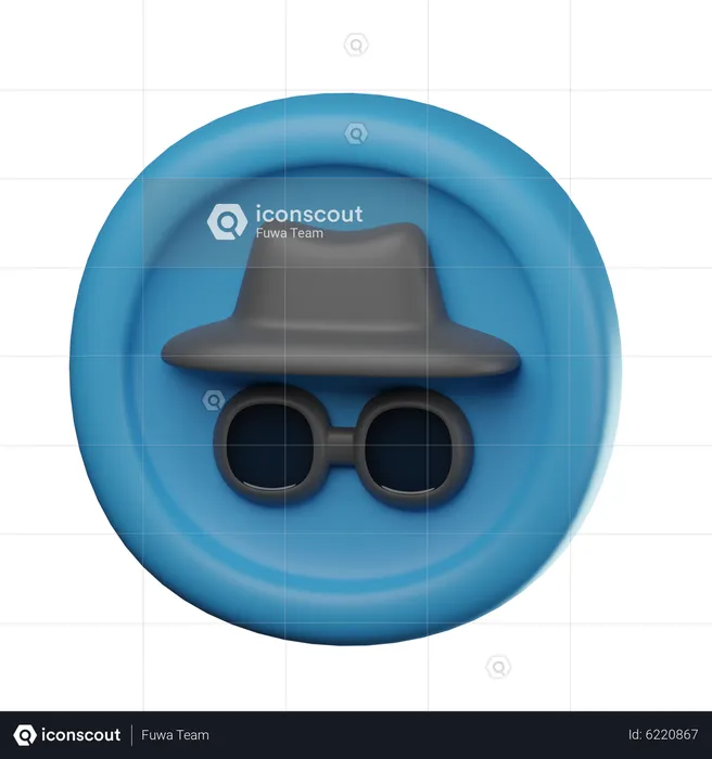 Modo incognito  3D Icon