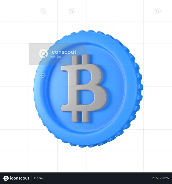 Moeda btc  3D Icon