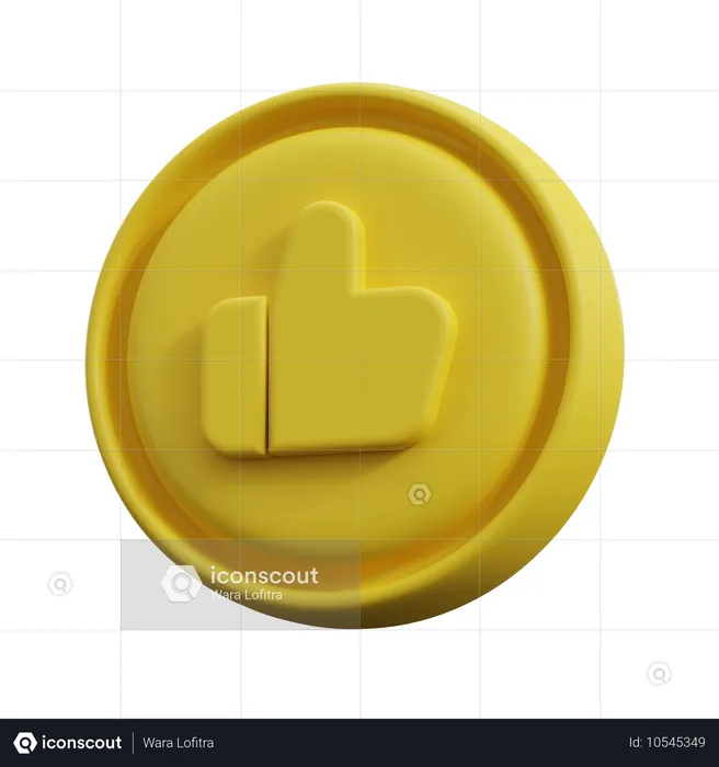 Moeda dourada  3D Icon