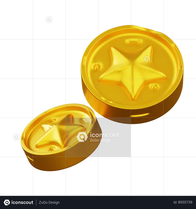 Moeda de ouro  3D Icon