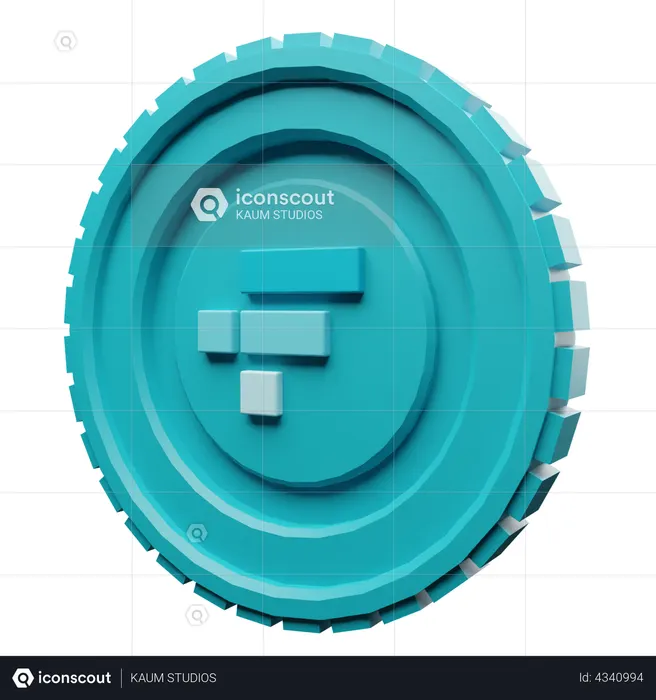 Moeda simbólica ftx  3D Icon
