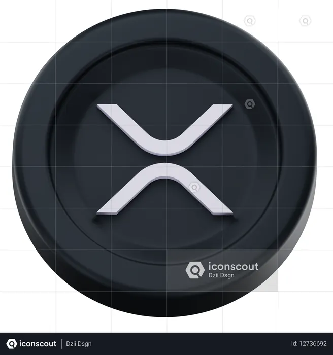 Moeda xrp  3D Icon