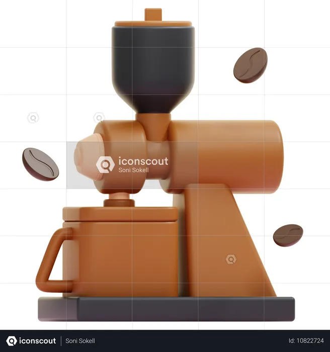 Moedor de café  3D Icon