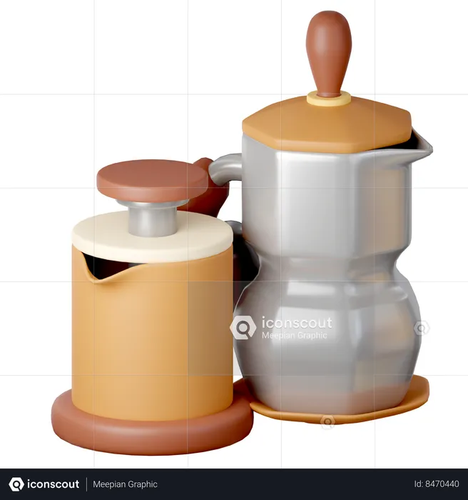 Moka Pot  3D Icon