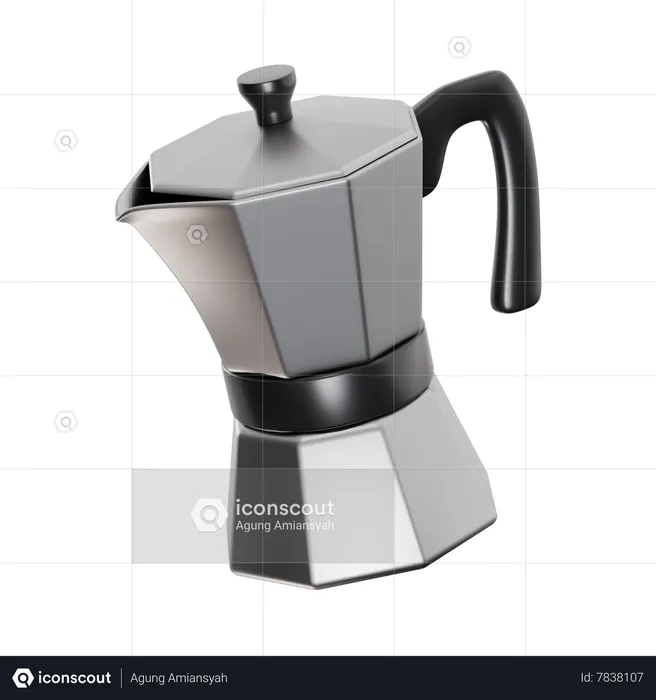 Moka Pot  3D Icon