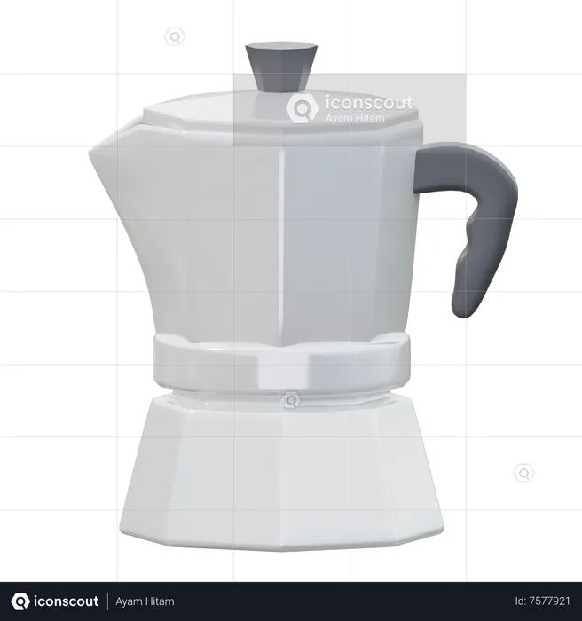 Moka Pot  3D Icon