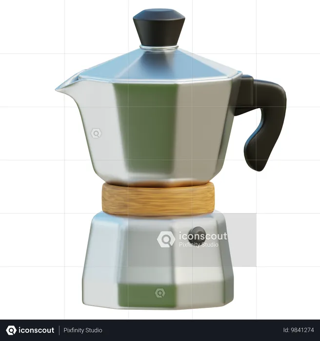 Moka Pot  3D Icon