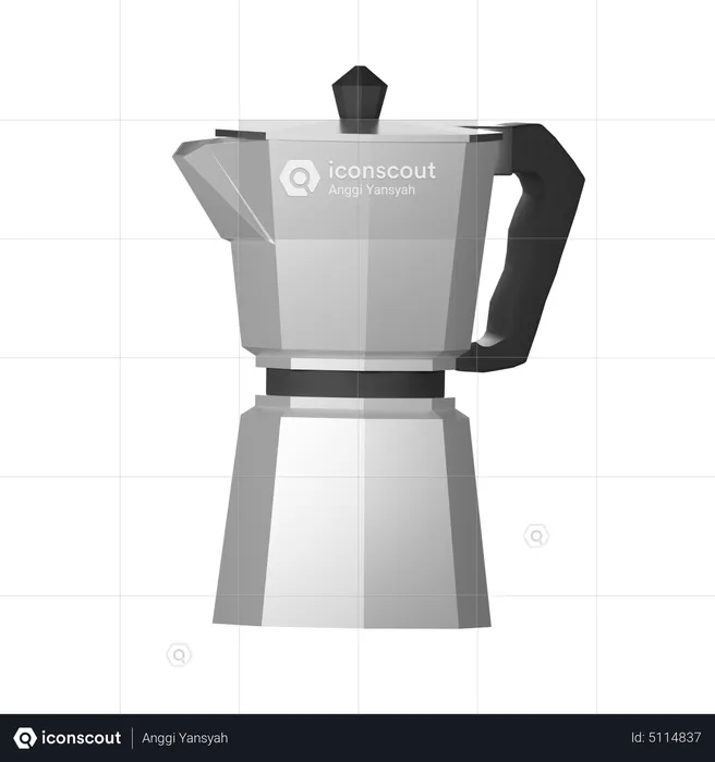 Moka Pot  3D Icon