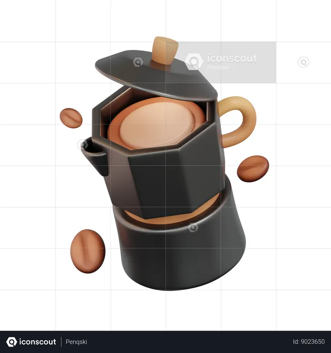 Mokapot  3D Icon