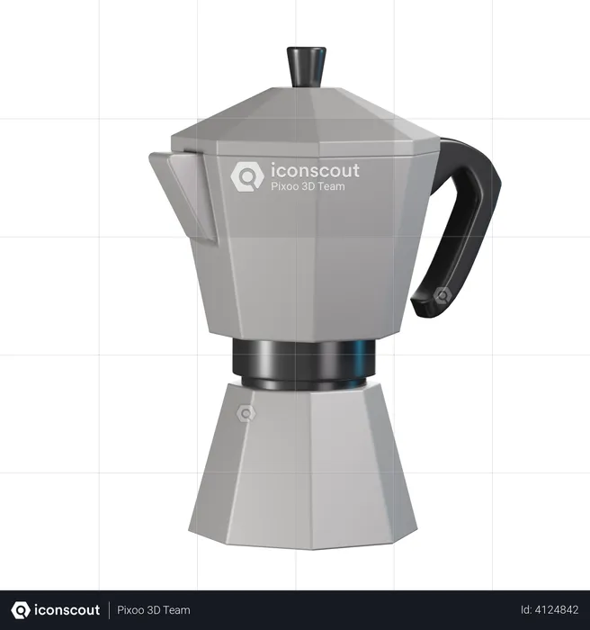 Mokapot  3D Illustration