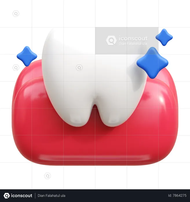 Molar Tooth  3D Icon