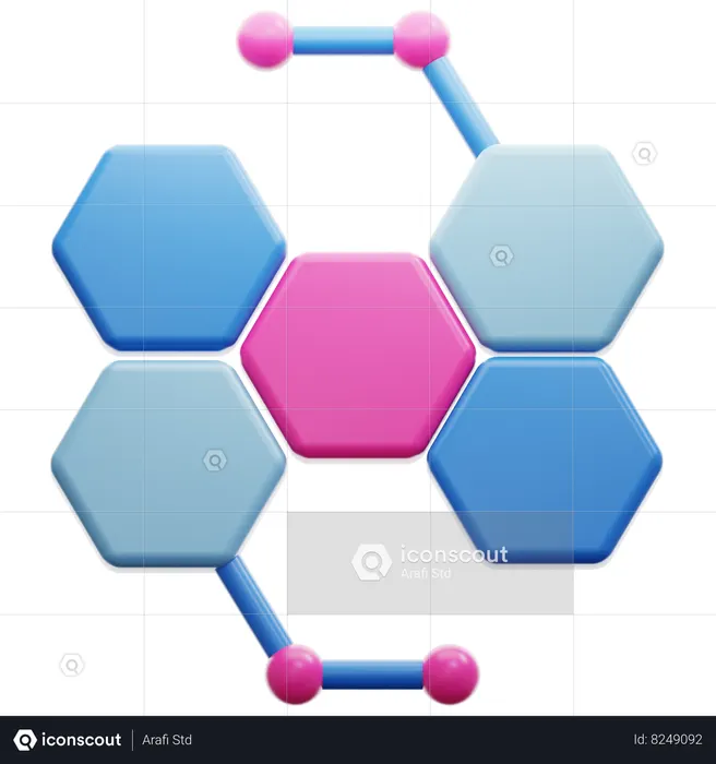 Moléculaire  3D Icon