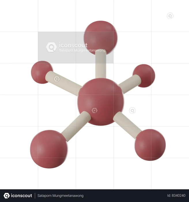 Molecular Structure  3D Icon