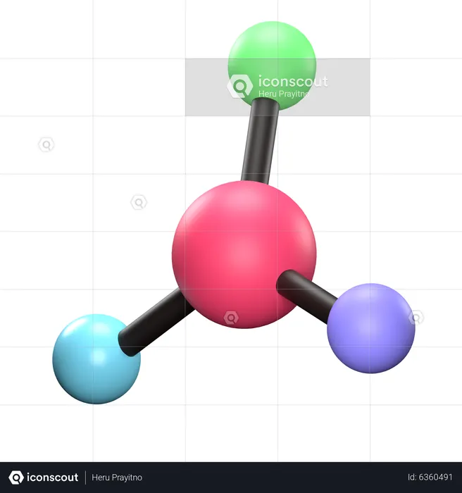 Molecule  3D Icon