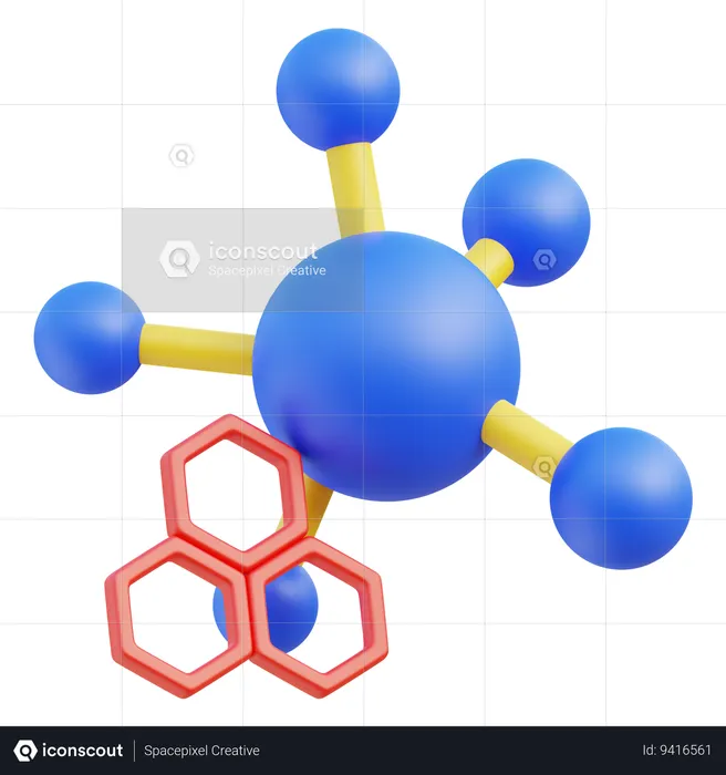 Molecule  3D Icon