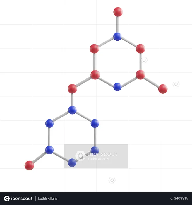 Molekül  3D Illustration