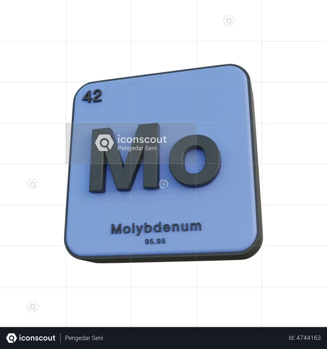 Molibdênio  3D Illustration