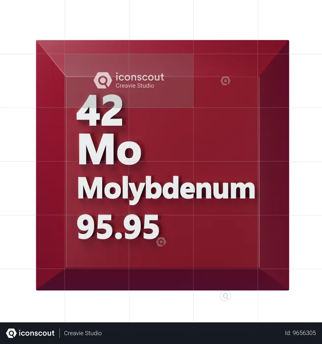 Molybdän  3D Icon