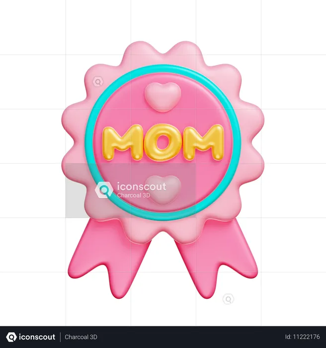 Mom Badge  3D Icon