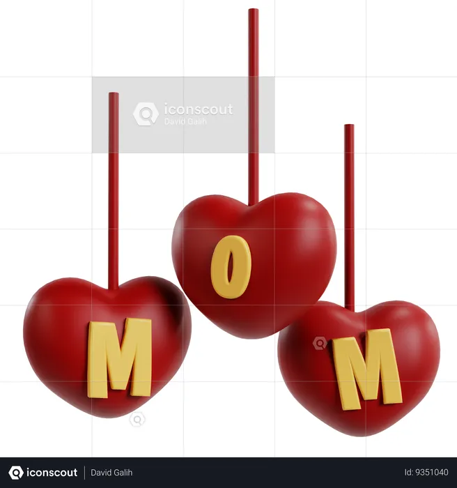 Mom love  3D Icon