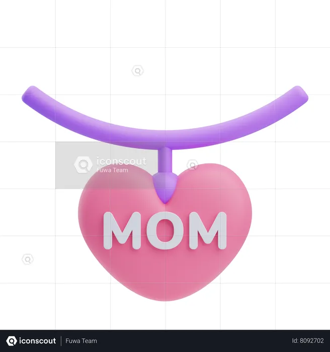 Mom Necklace  3D Icon