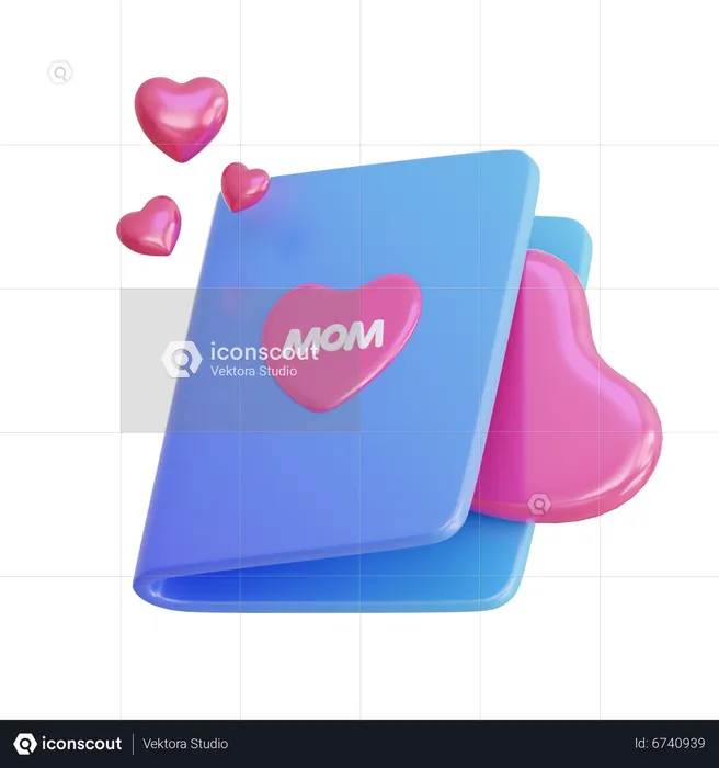 Mom Special Book  3D Icon