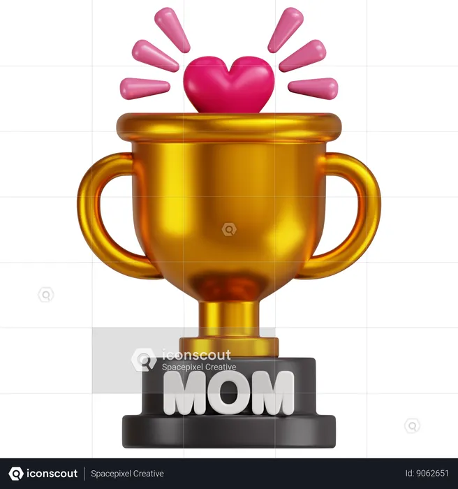 Mom Trophy  3D Icon