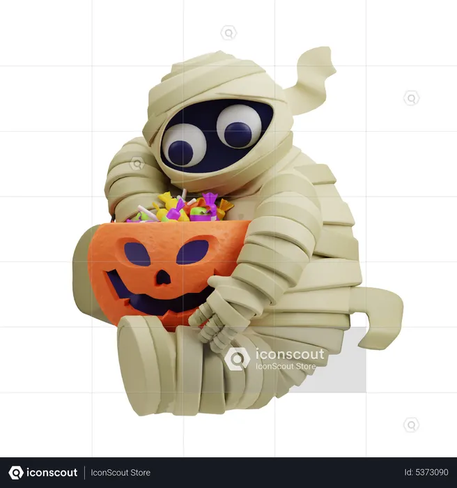Momia con dulces  3D Icon