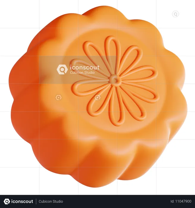 Mondkuchen  3D Icon