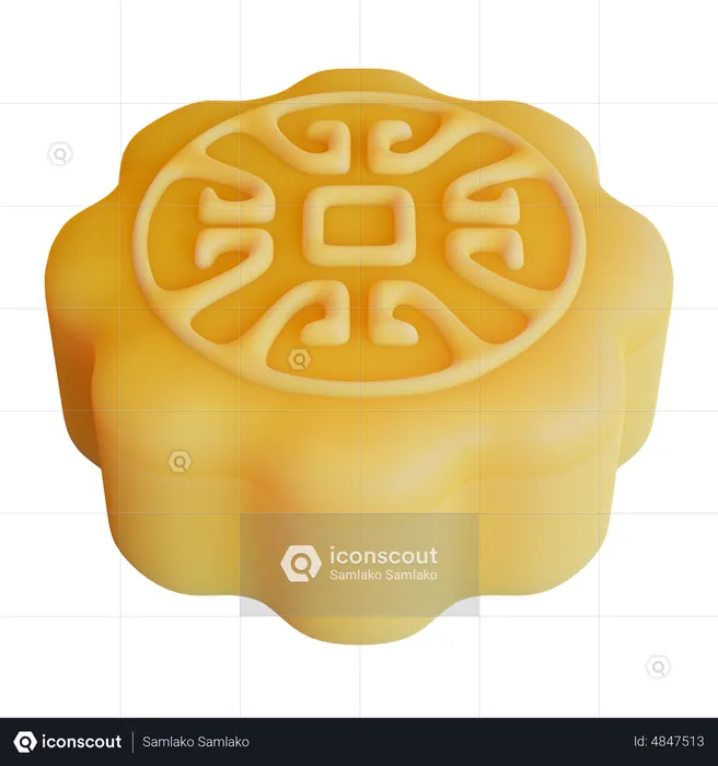 Mondkuchen  3D Icon