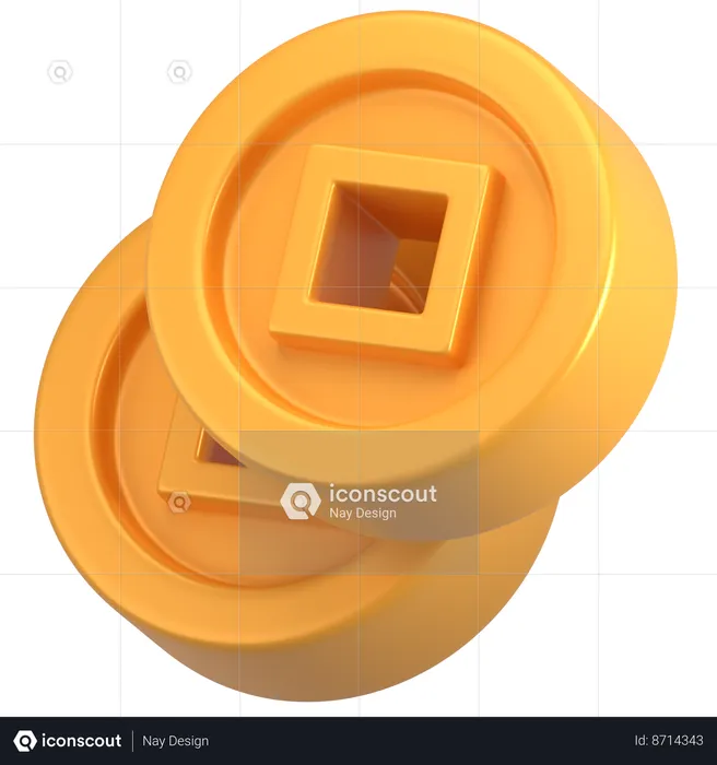 Moneda  3D Icon