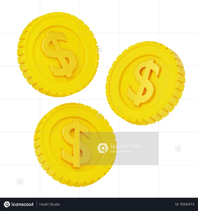 Moneda  3D Icon