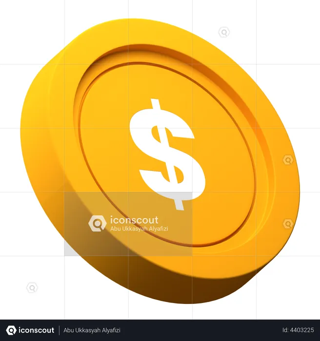 Moneda  3D Illustration