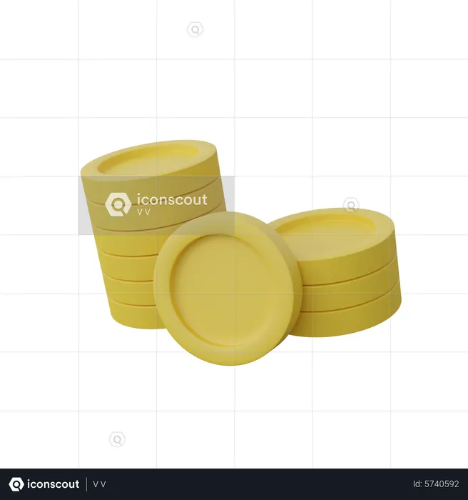 Moneda  3D Icon