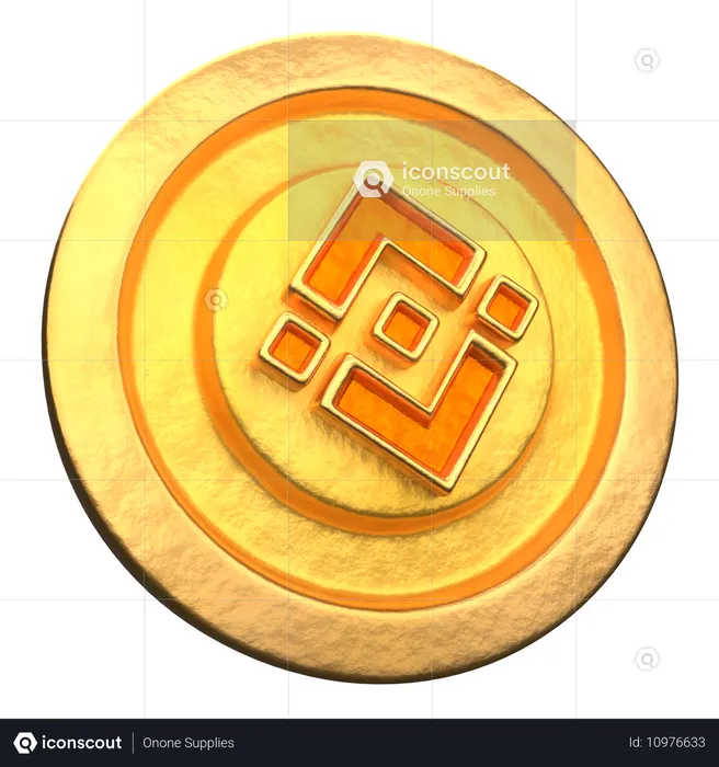 Moneda binance  3D Icon