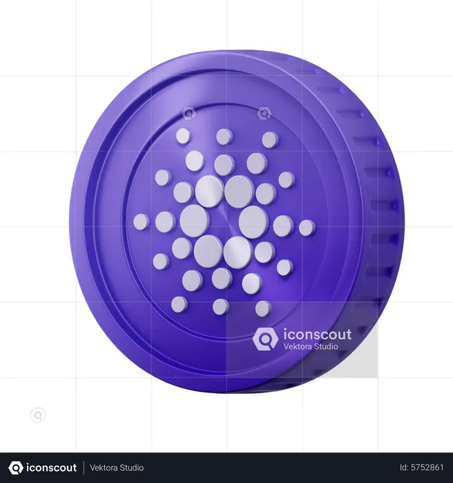 Moneda cardano  3D Icon