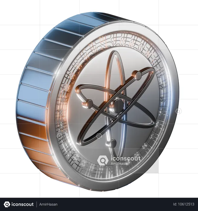 Moneda del cosmos  3D Icon