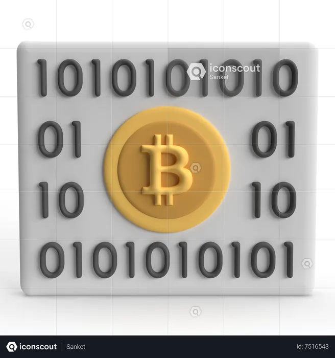 Moneda Digital  3D Icon