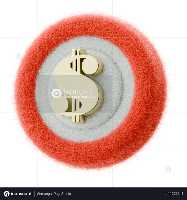 Moneda de dólar  3D Icon