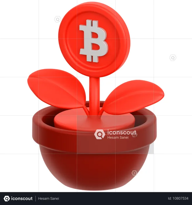 Flor de moneda 2  3D Icon