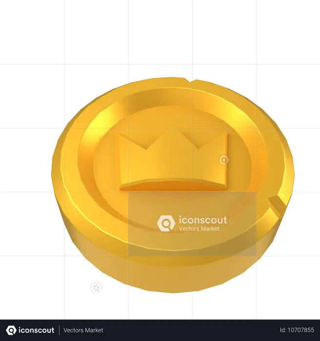 Moneda real  3D Icon