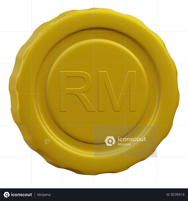 Moneda ringgit  3D Icon