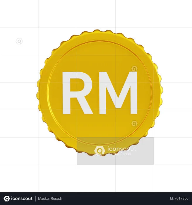 Moneda ringgit  3D Icon