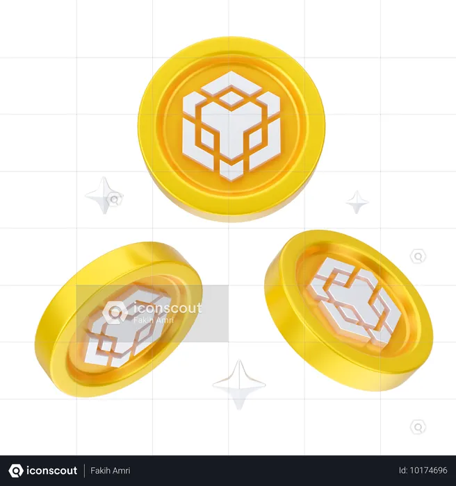 Monedas binance  3D Icon