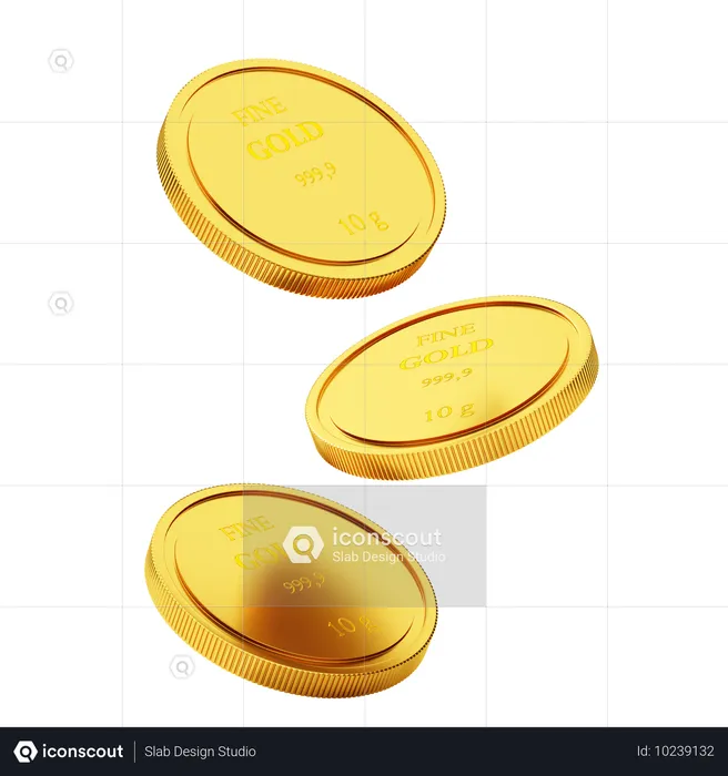 MONEDAS DE ORO  3D Icon