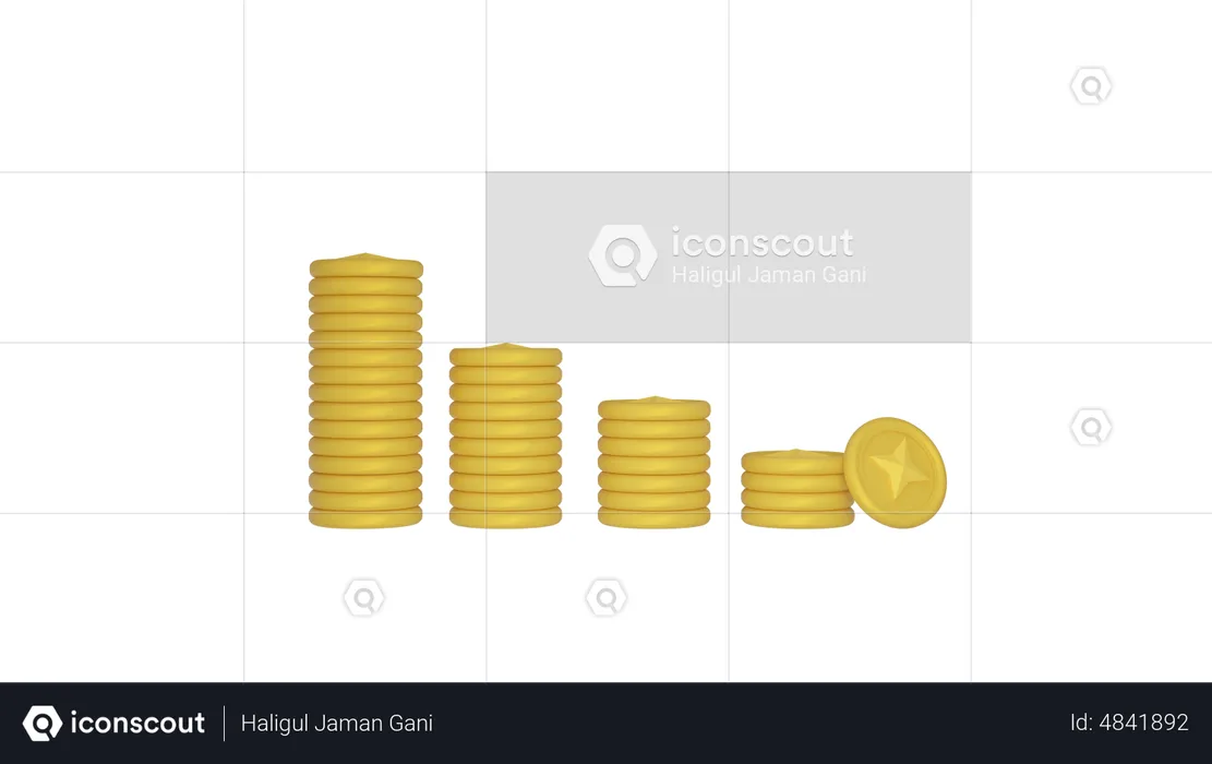 MONEDAS DE ORO  3D Icon